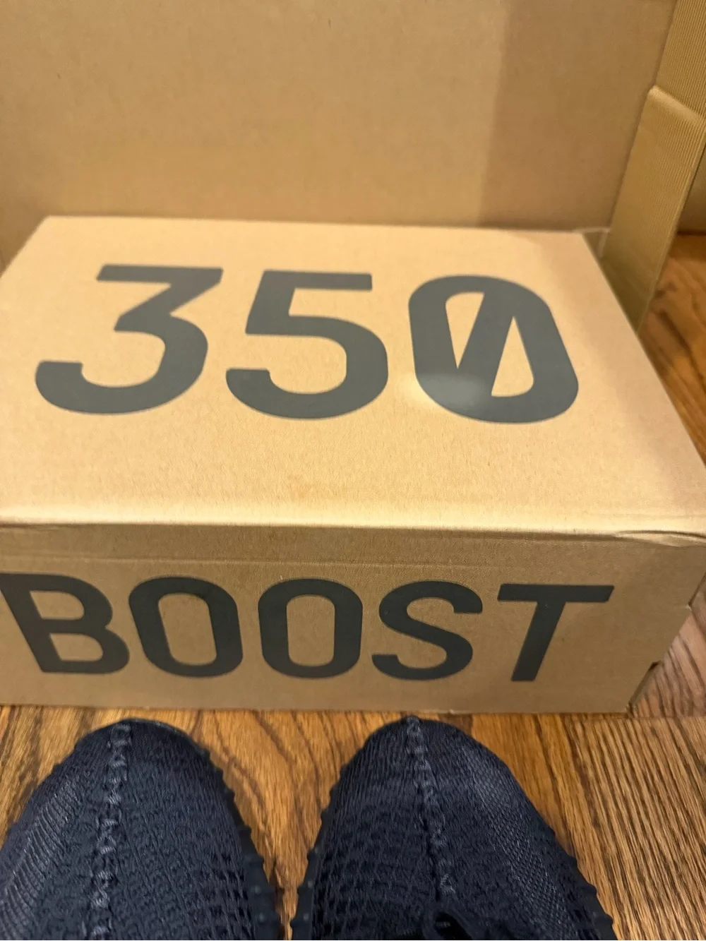 Adidas Yeezy Boost 350 V2 Triple Black Knit Sneakers